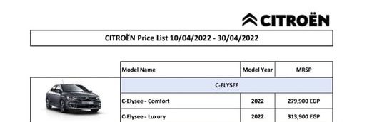 citroen c elysee 2022 new prices